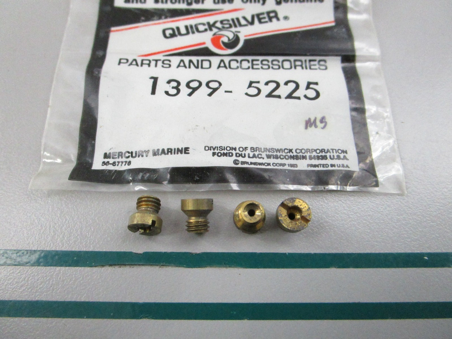 NEW OEM (LOT OF 4) 1399-5225 Mercury Quicksilver .054 Main Jet 0810