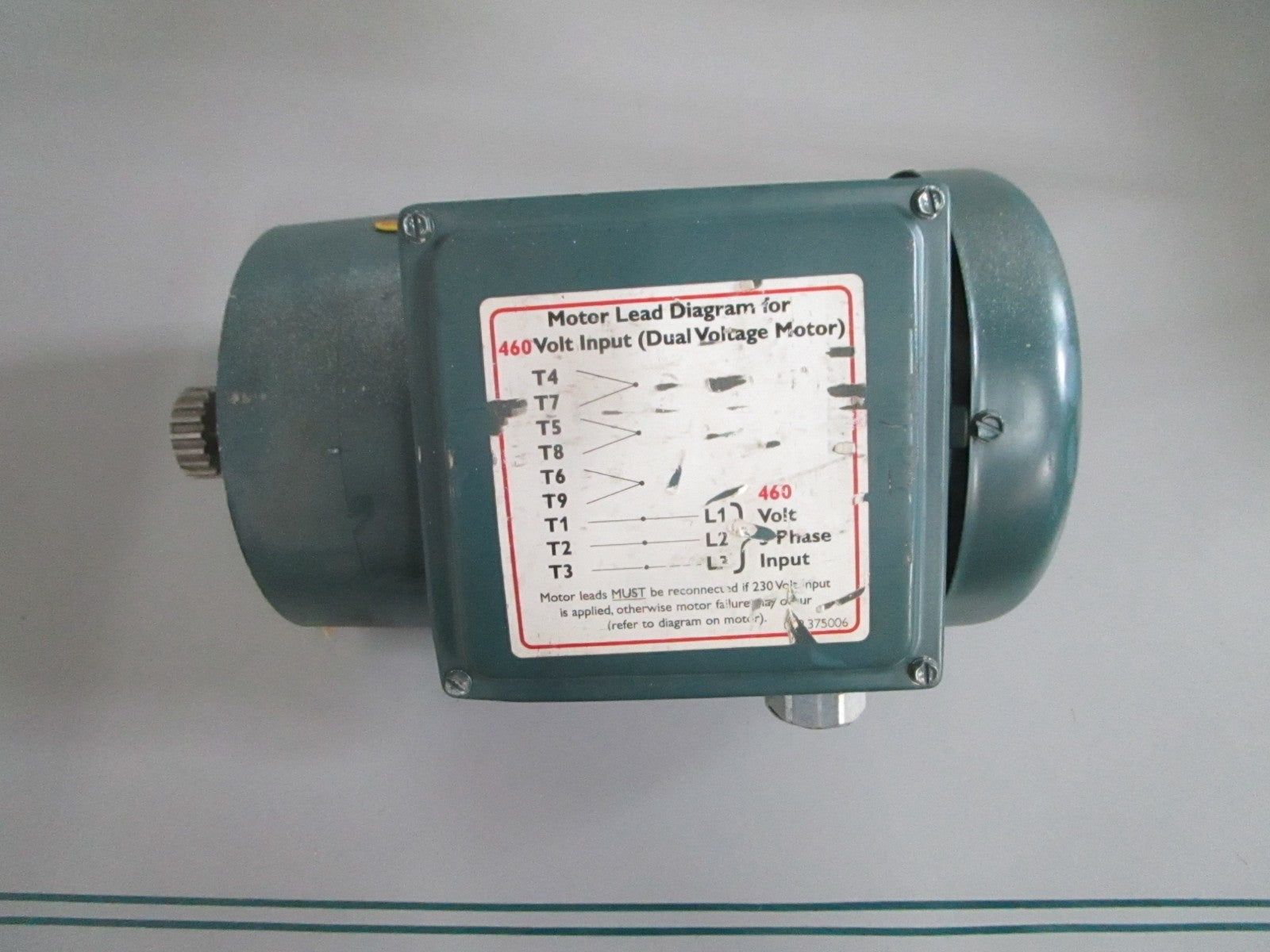Baldor Super-E VEUHM3546 1HP 1760RPM 3PH 460V TEFC 56C Motor NOS NEW OEM 0820