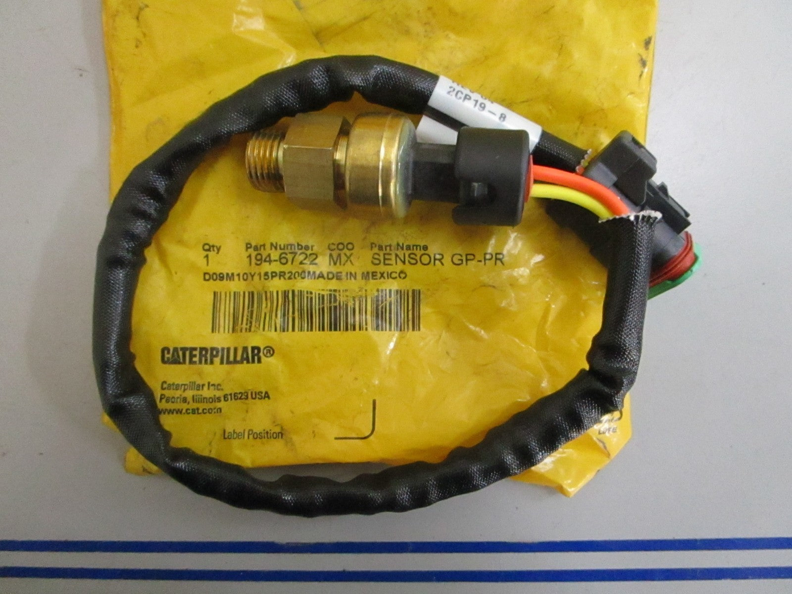*NEW OEM* 0820 CAT Pressure Sensor 194-6722