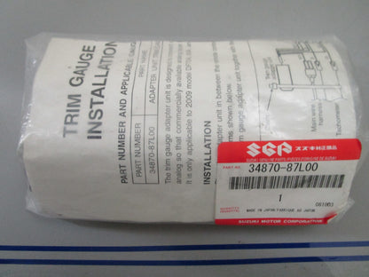 *NEW OEM* 0810 Suzuki Trim Gauge Adapter Unit 34870-87L00