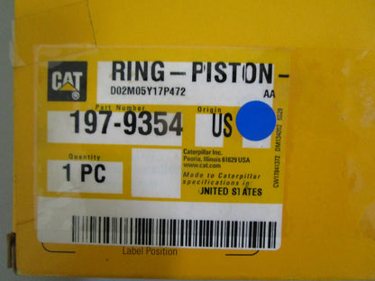 *NEW OEM* 0820 CAT Piston Ring 197-9354