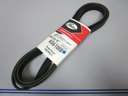 NEW K061000 Gates Micro-V Green Stripe 13/16" x 100 ⅝" Serpentine Belt 0720