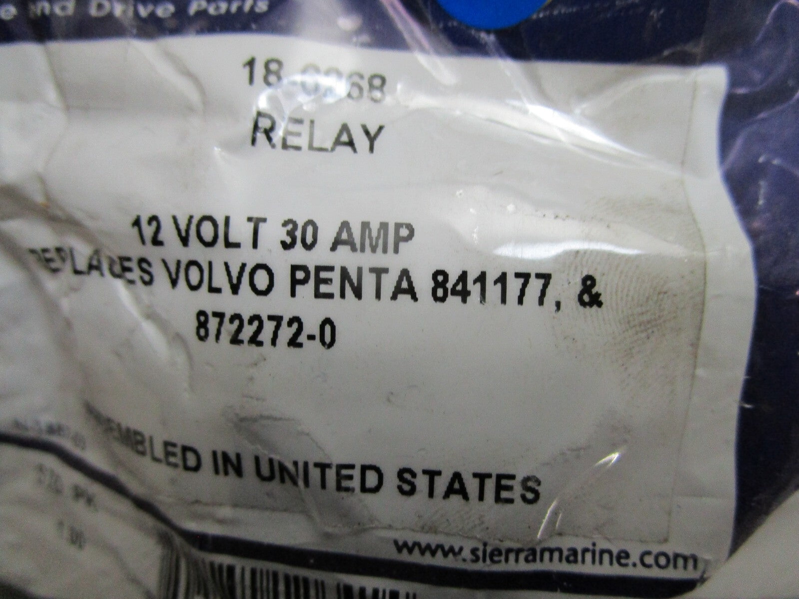 *NEW* 0720 Sierra 30amp 12V Relay 18-6268 Replaces: Volvo 841177