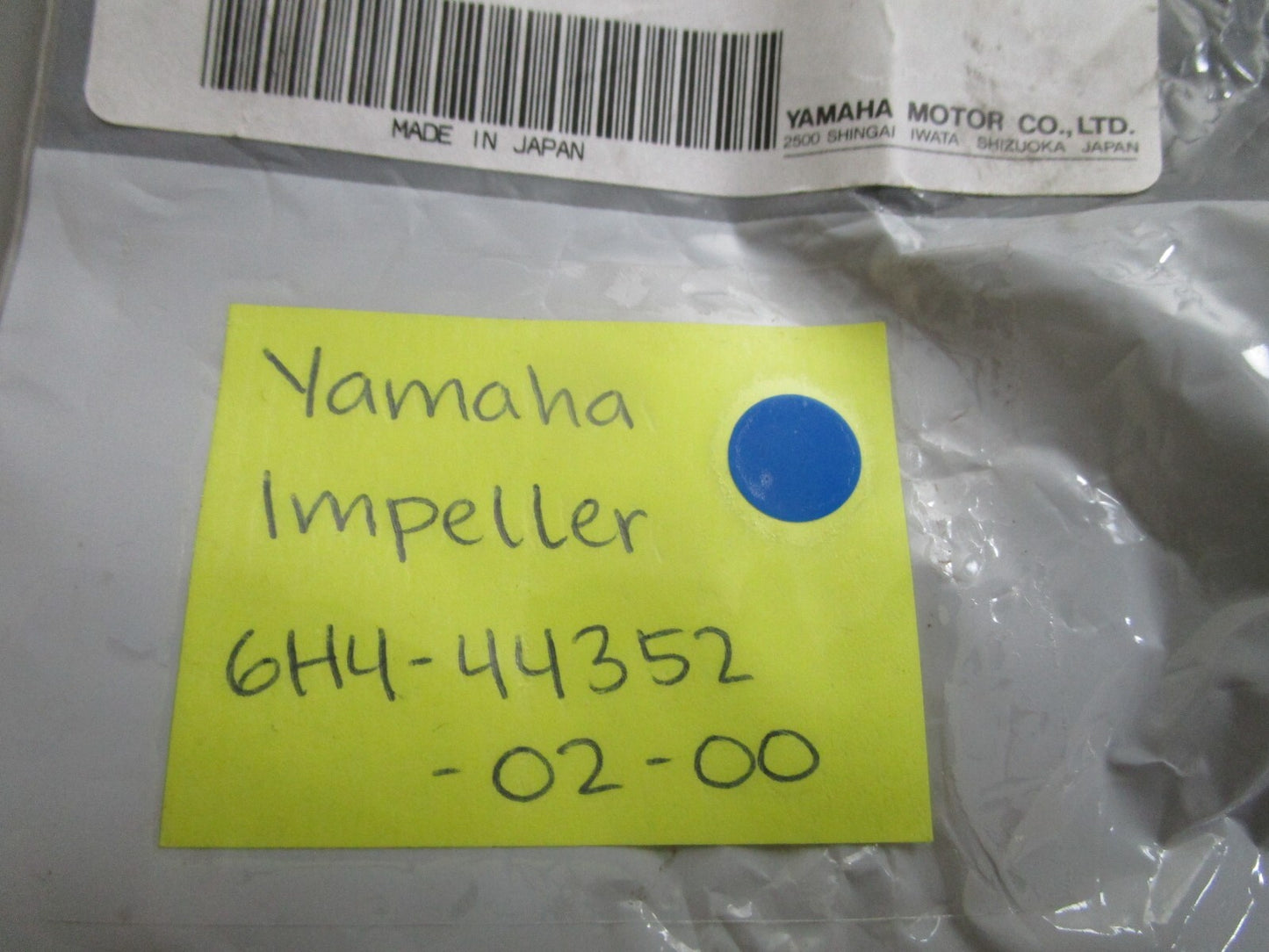 *NEW OEM* 0810 Yamaha Impeller 6H4-44352-02-00