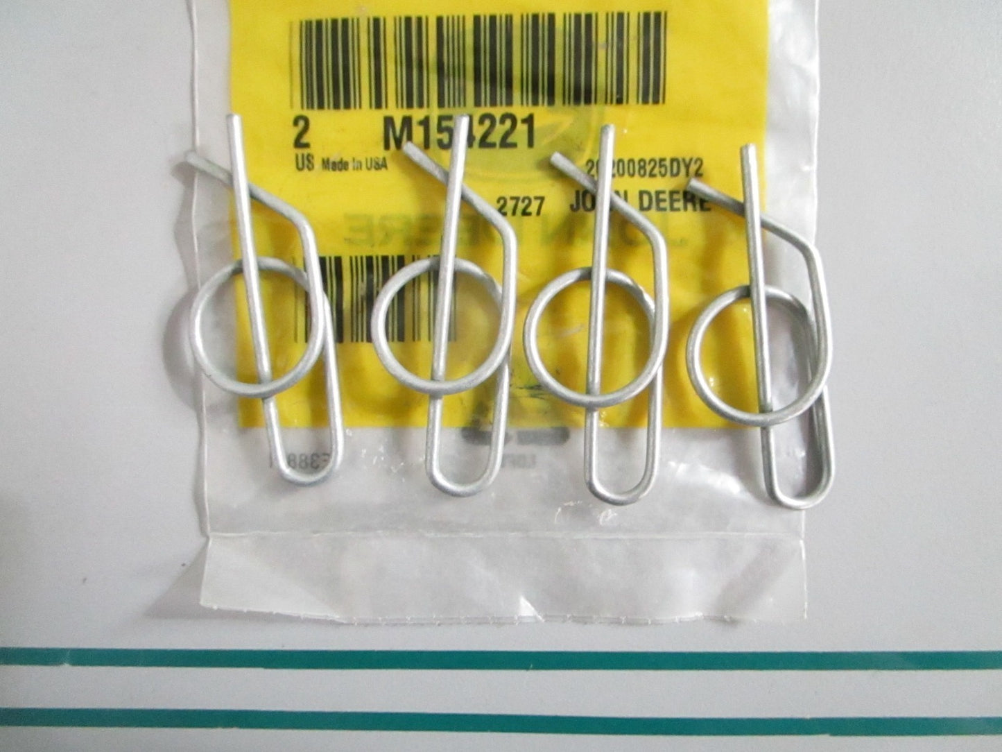 NEW OEM (LOT OF 4) M154221 John Deere Cotter Pin 0820