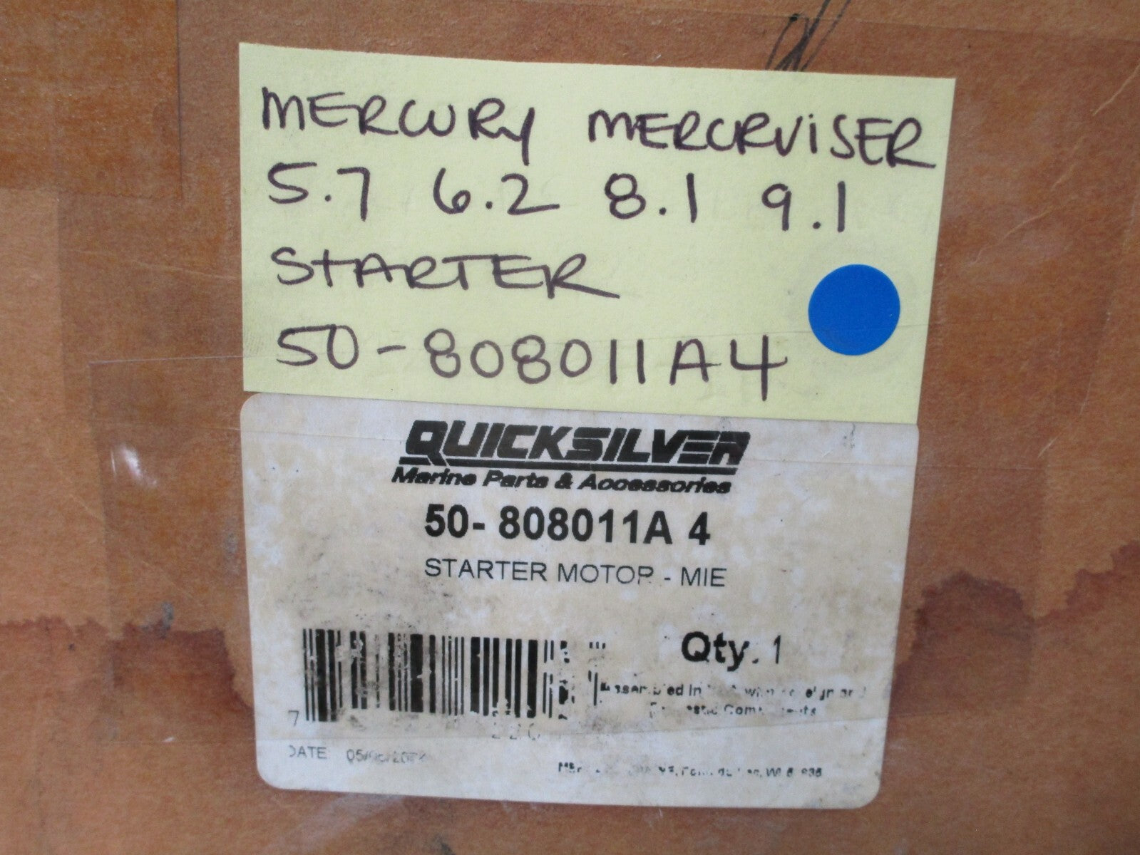 *NEW OEM* 0820 Mercury Mercruiser 5.7 6.2 8.1 9.1 Starter 50-808011A4