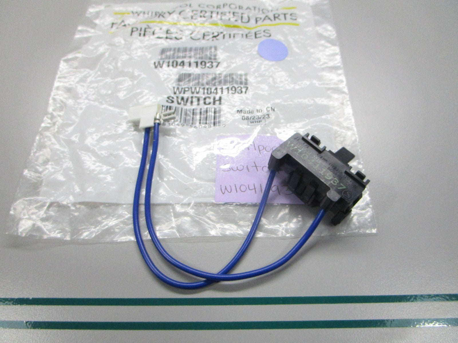 NEW OEM W10411937 Whirlpool Switch 0810