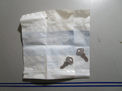 *NEW OEM* (LOT OF 2) 0810 OMC Johnson Evinrude Ignition Key KF52 501567 0501567