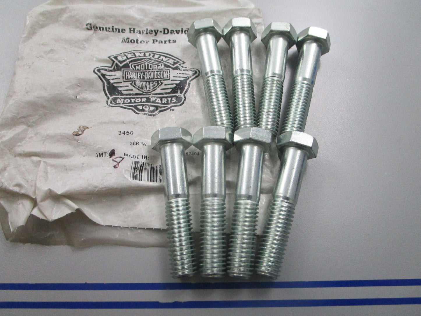 *NEW OEM* (LOT OF 8) 0810 Harley Davidson Screw 3450