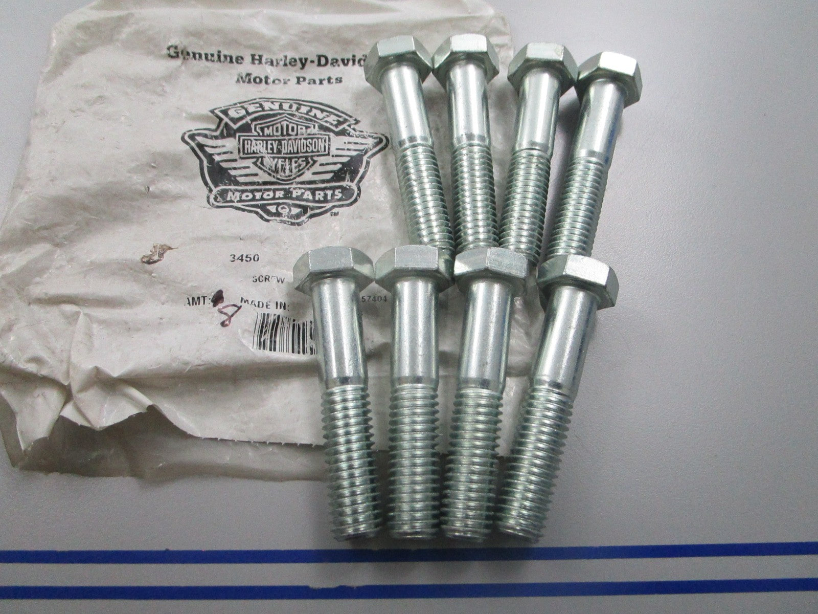 *NEW OEM* (LOT OF 8) 0810 Harley Davidson Screw 3450