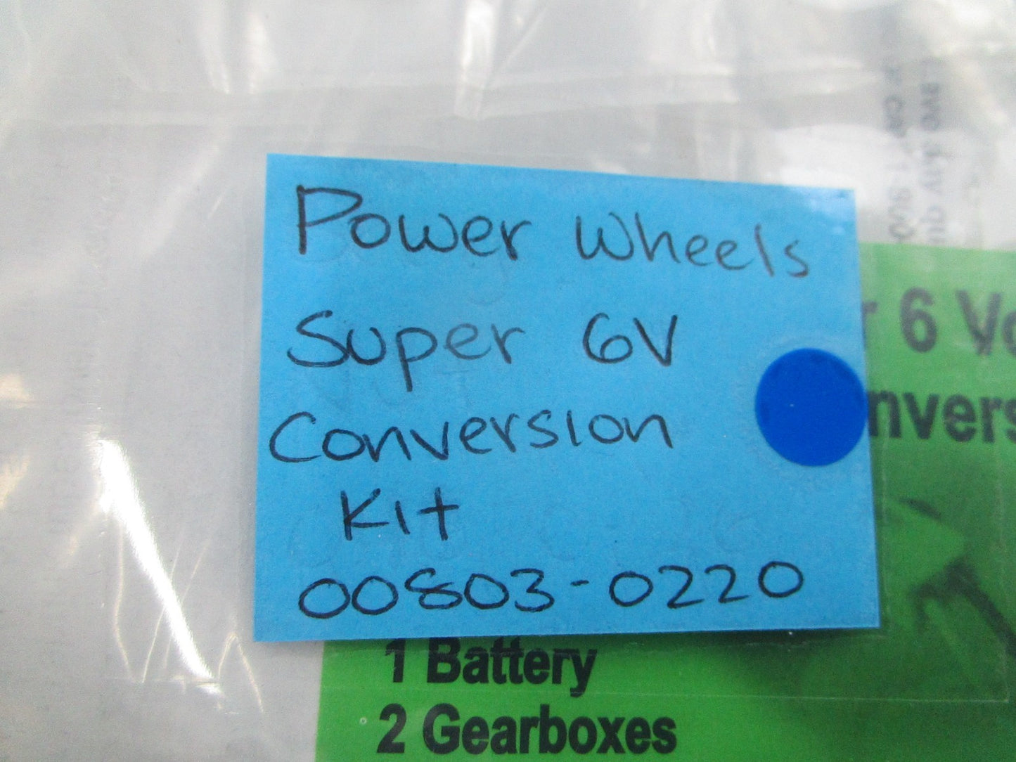 NEW OEM Power Wheels 00803-0220 Super 6V Conversion Kit 0810