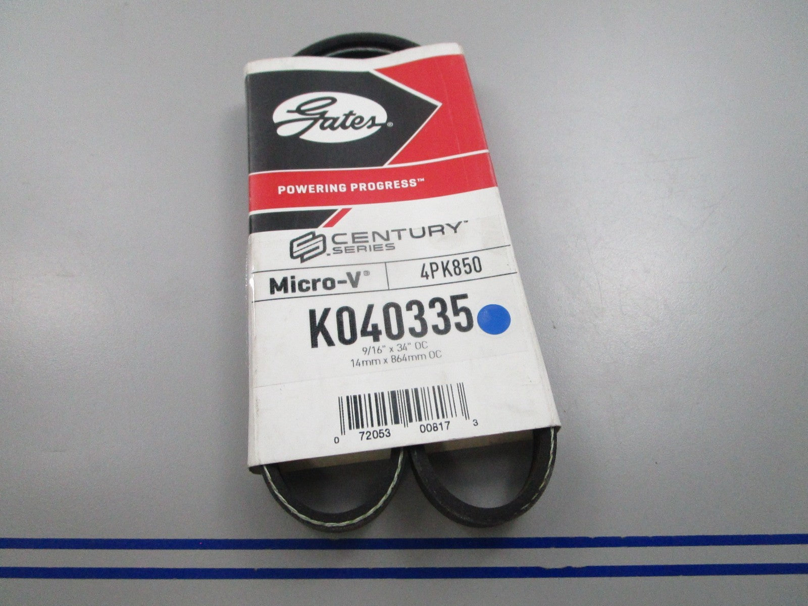 NEW K040335 Gates Micro-V Serpentine Belt 0810