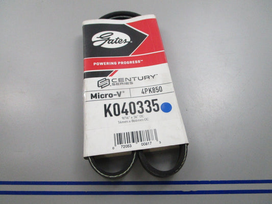 NEW K040335 Gates Micro-V Serpentine Belt 0810