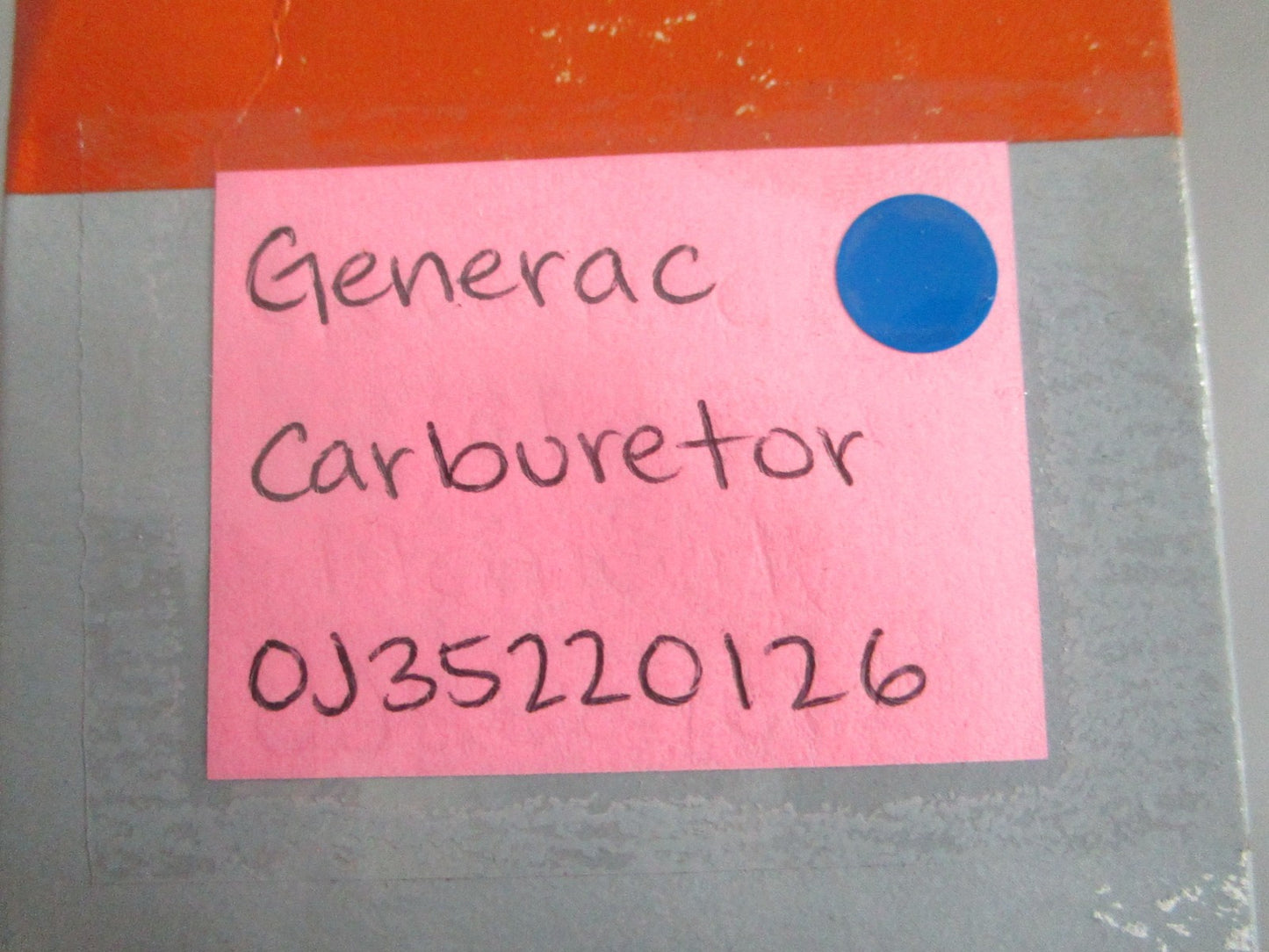 NEW OEM 0J35220126 Generac Carburetor 0820