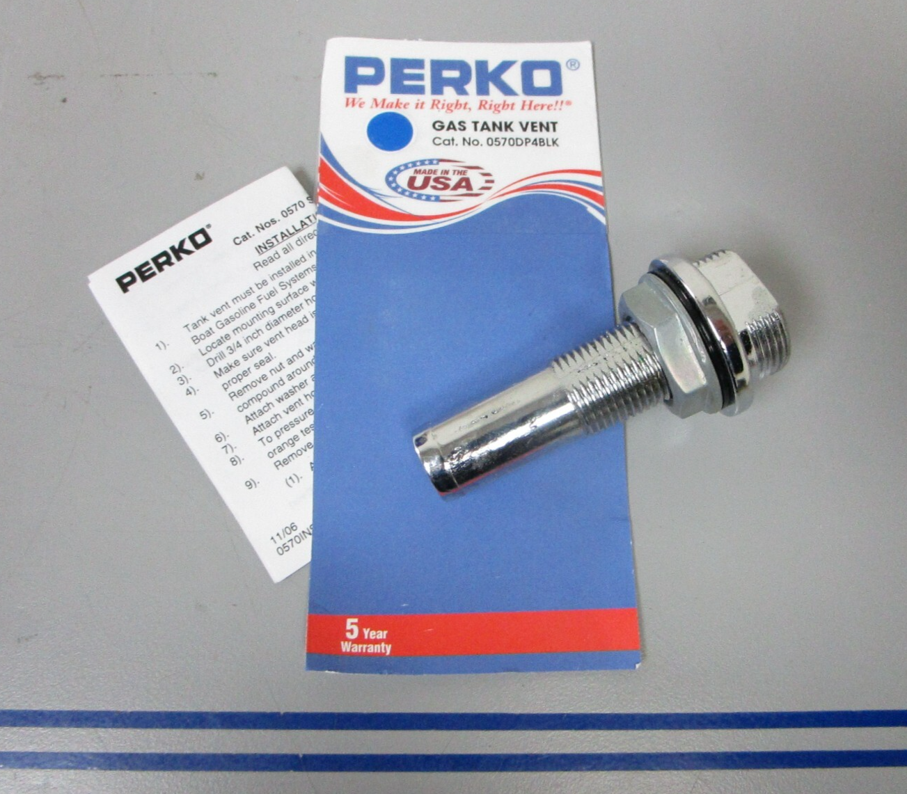 *NEW OEM* 0720 Perko Gas Tank Vent 0570DP4BLK