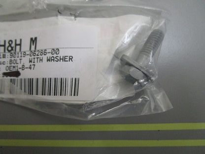 *NEW OEM* 0810 Yamaha Bolt w/ Washer 90119-06286-00
