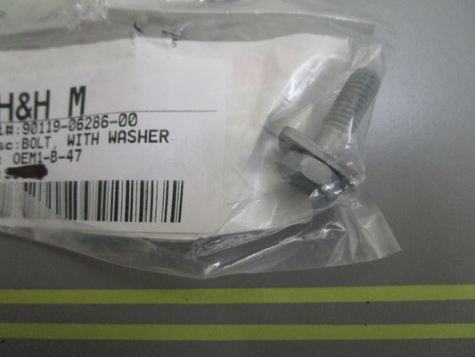 *NEW OEM* 0810 Yamaha Bolt w/ Washer 90119-06286-00