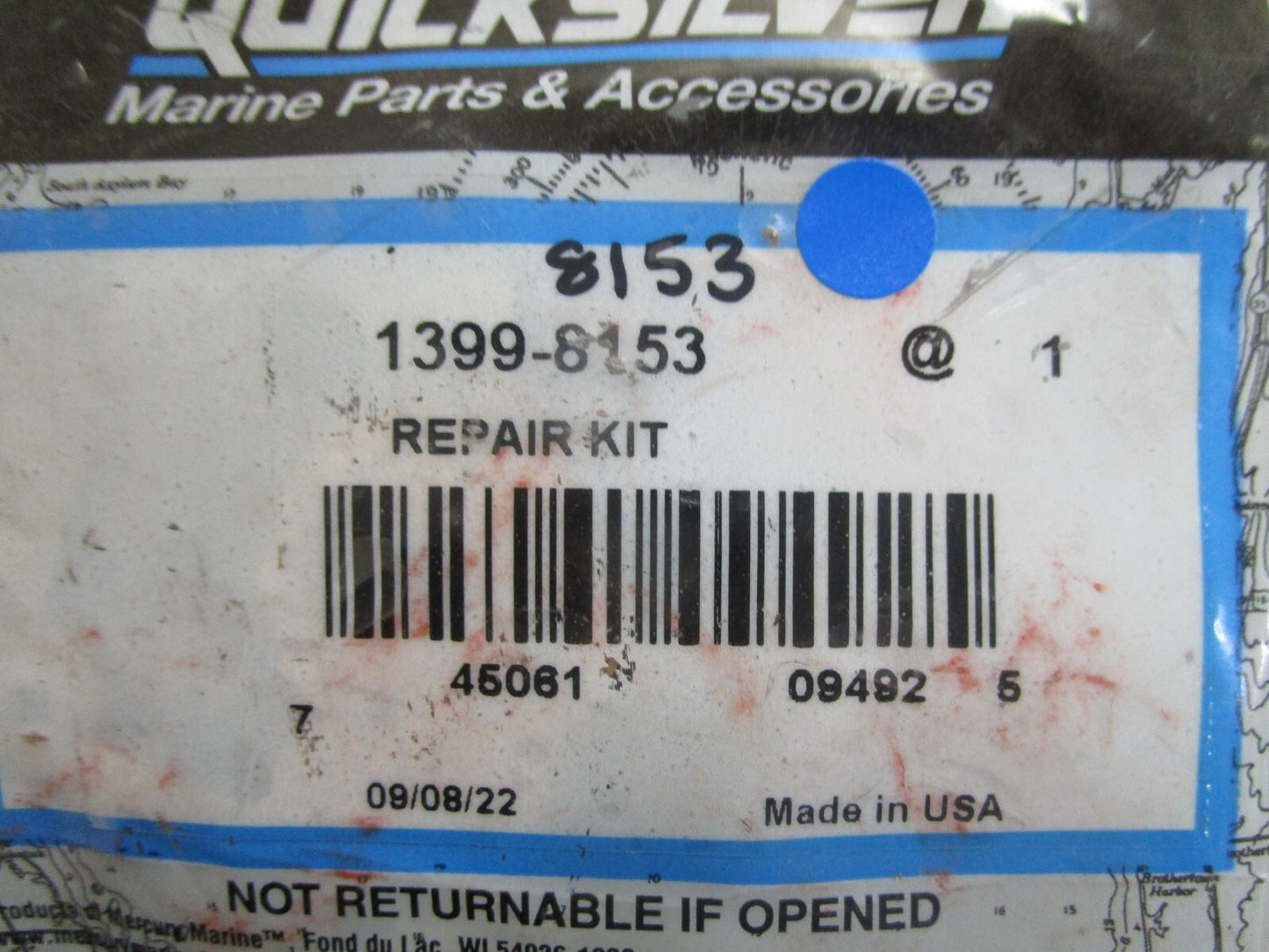 *NEW OEM* 0820 Mercury Quicksilver Repair Kit 1399-8153