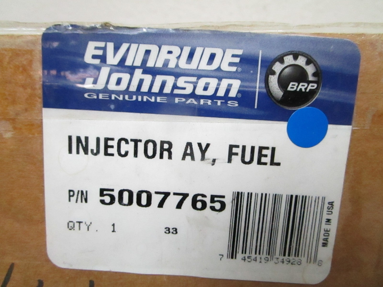 *NEW OEM* 0720 OMC Johnson Evinrude ETEC Fuel Injector Assembly 5007765