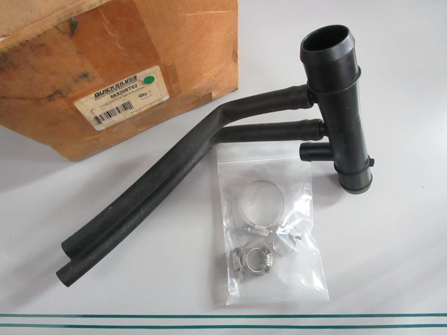 NEW OEM 865208T02 Mercury Quicksilver 3 Bib Orifice Meter Hose 0820