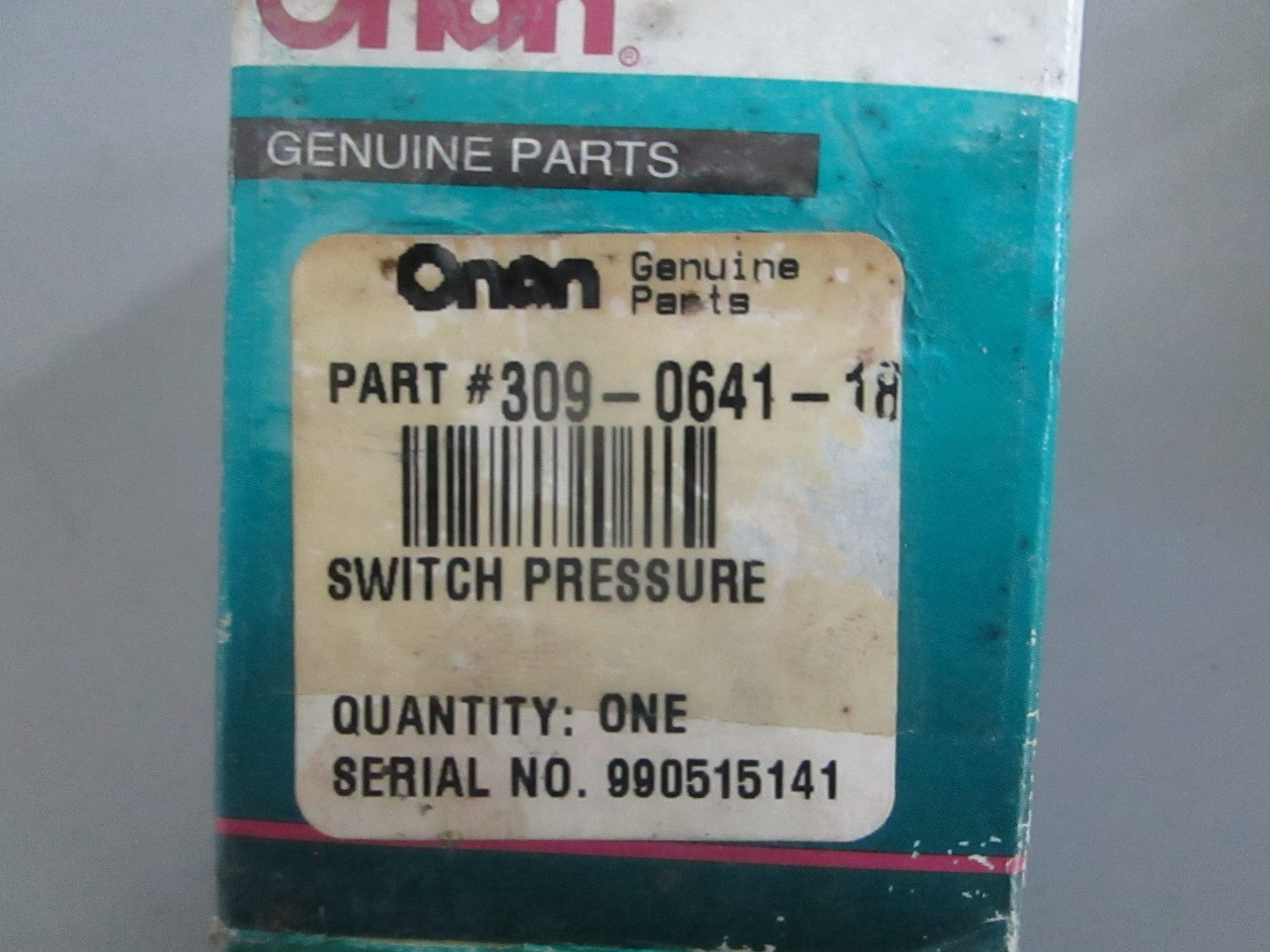 *NEW OEM* 0820 Onan Pressure Switch 309-0641-18