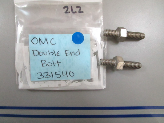 *NEW OEM* (LOT OF 2) 0780 OMC Johnson Evinrude Double End Bolt 331540 0331540