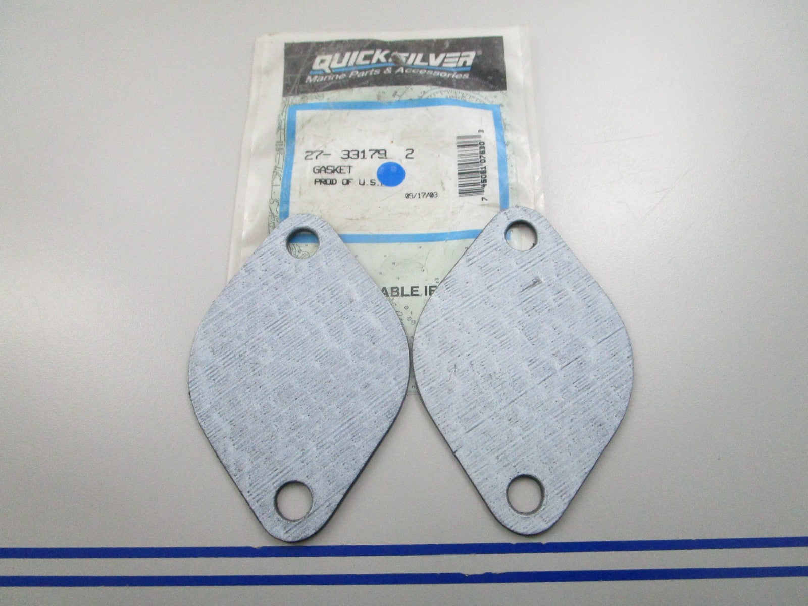 NEW OEM (LOT OF 2) Mercury Quicksilver 27-33179 2 Gasket 0810