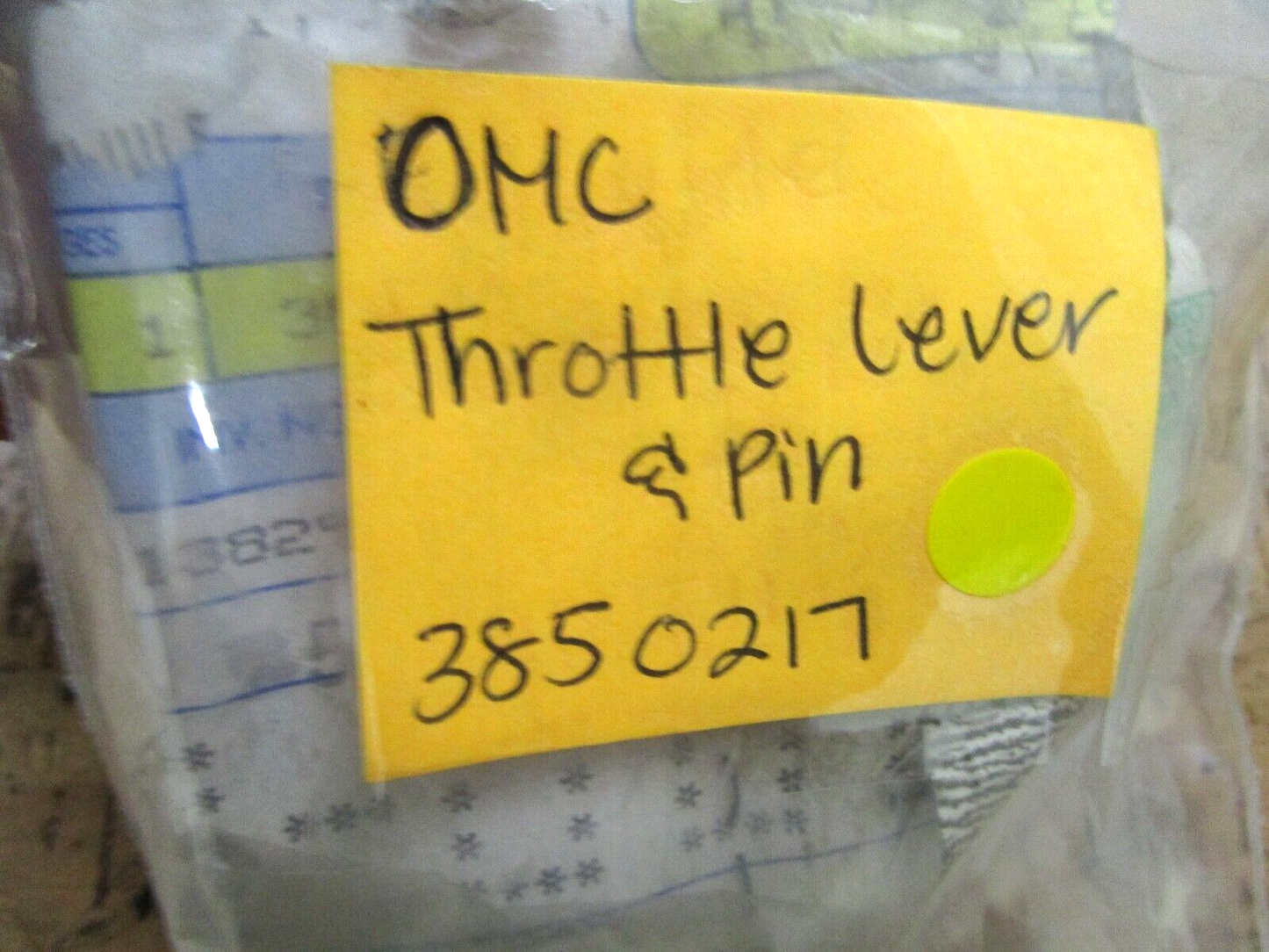 *NEW OEM* 0750 OMC Johnson Evinrude THROTTLE LEVER & PIN 3850217