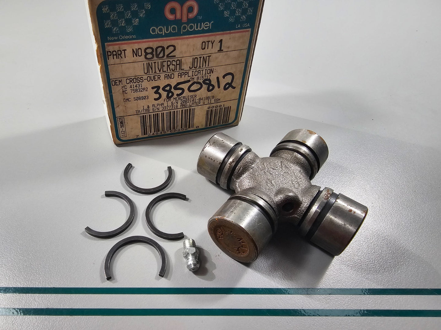 NEW 802 Rep: 41431 75832A2 508903 915717 3850812 Aqua Power Universal Joint 0810