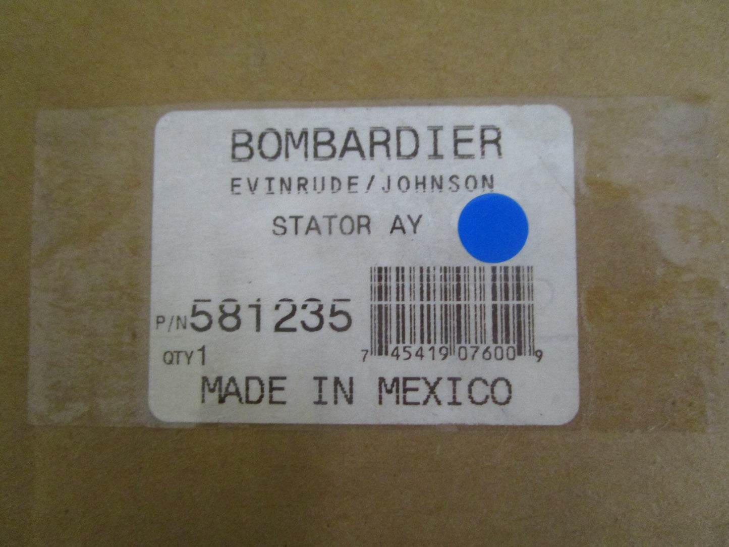 *NEW OEM* 0820 OMC Johnson Evinrude Stator Ay 581235 0581235