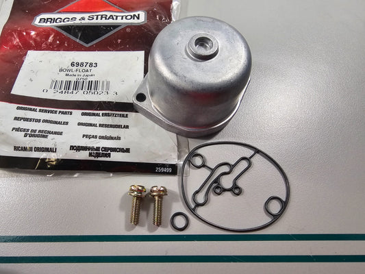 NEW OEM 698783 Briggs & Stratton Float Bowl 0810