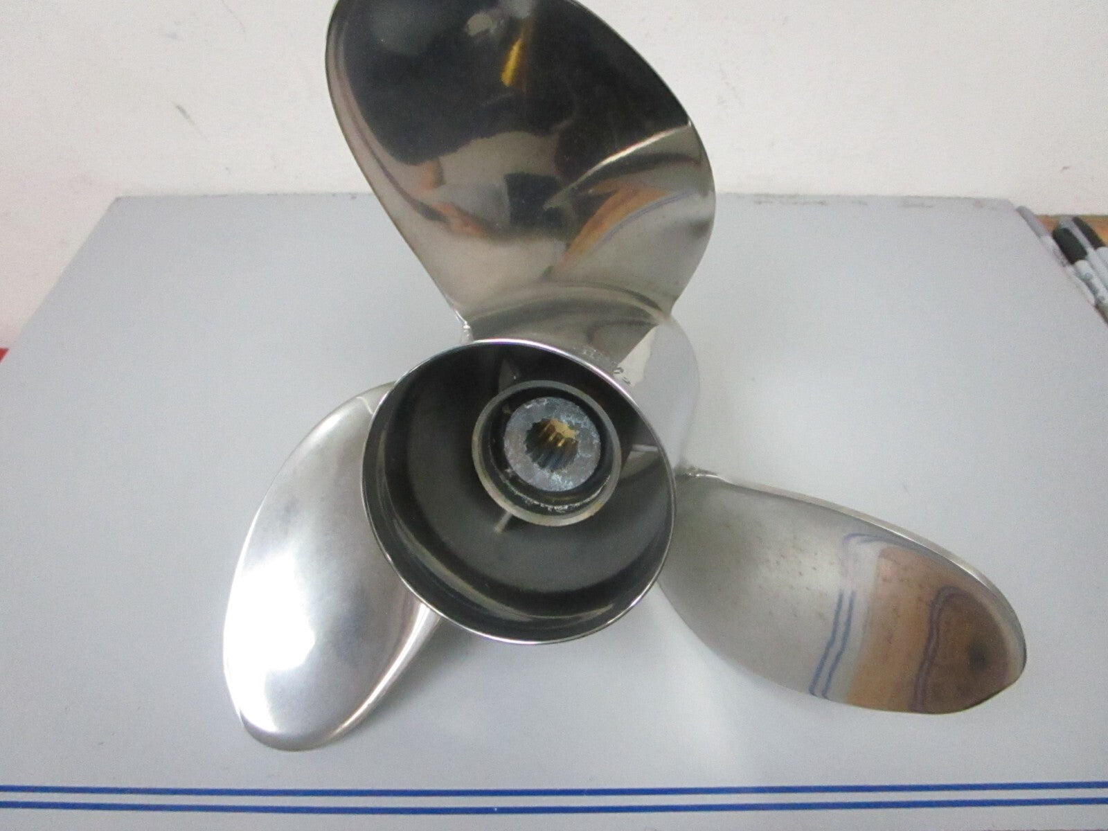 *NEW OEM* 0720 Yamaha 3 Blade Stainless Steel 14 ½ x 21 Propeller 66K-45976-B0