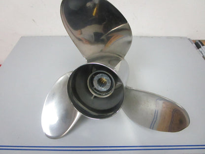 *NEW OEM* 0720 Yamaha 3 Blade Stainless Steel 14 ½ x 21 Propeller 66K-45976-B0