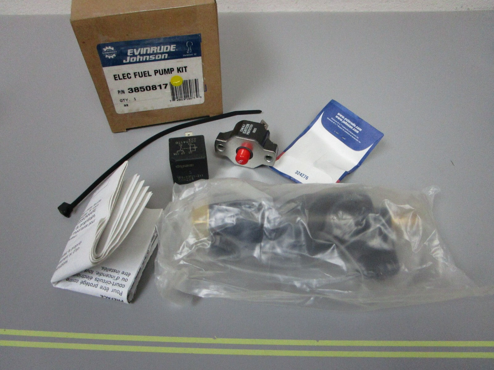 *NEW OEM* 0720 OMC Johnson Evinrude Electric Fuel Pump Kit 3850817