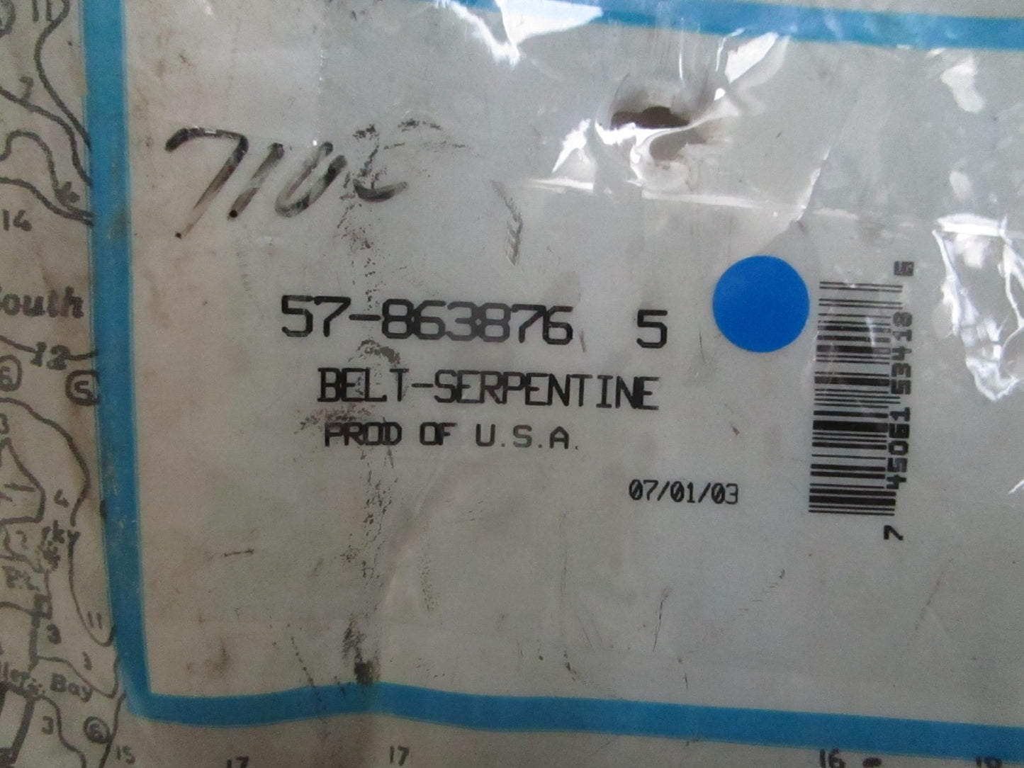 *NEW OEM* 0820 Mercury Quicksilver Serpentine Belt 57-863876 5
