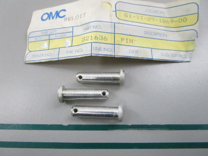 NEW OEM (LOT OF 3) 321636 0321636 OMC Johnson Evinrude Connector to Pin 0810