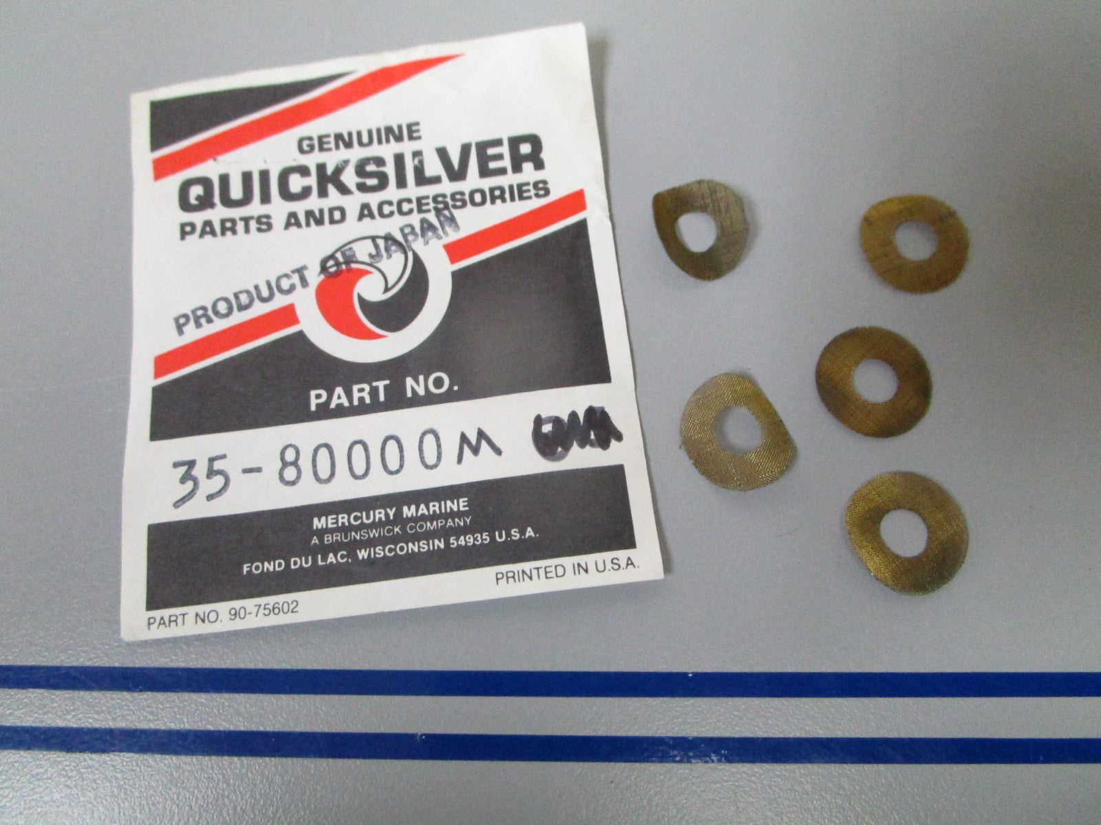 NEW OEM (LOT OF 5) 35-80000M Mercury Quicksilver Filter 0810