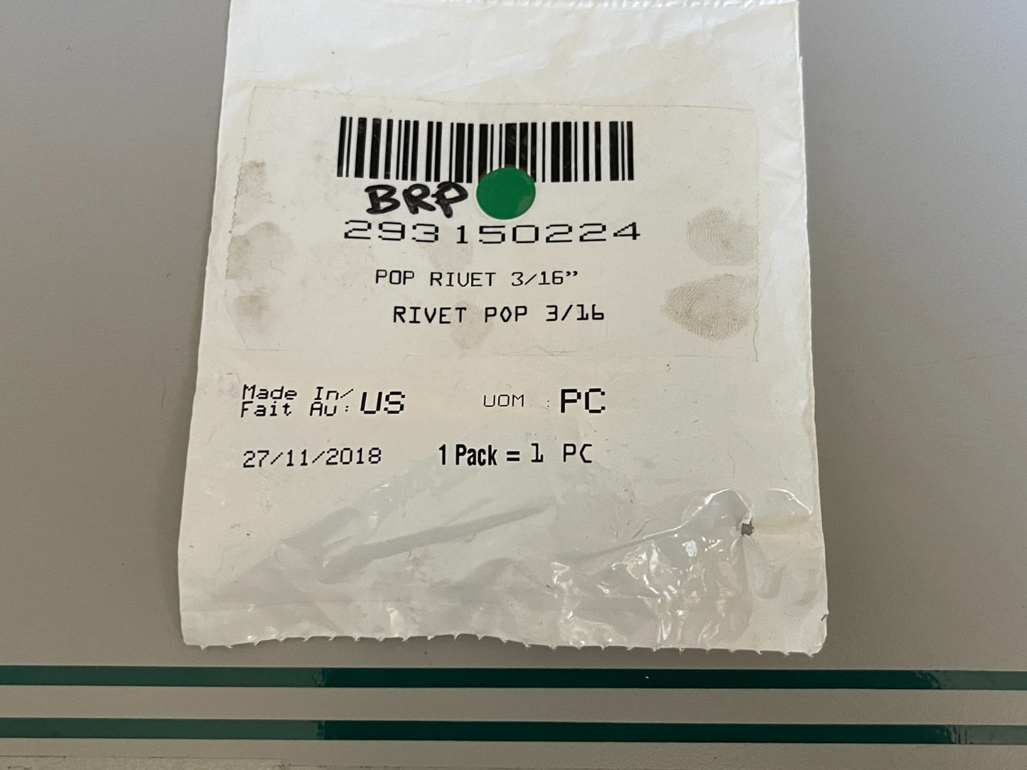 NEW OEM 293150224 BRP 3/16" Pop Rivet 0810