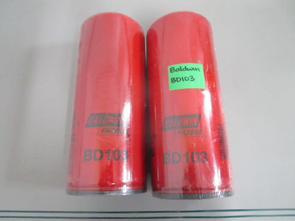 Baldwin BD103 Dual-Flow Lube Spin-On Oil Filter Cummins HD LOT OF 2 NEW 0820