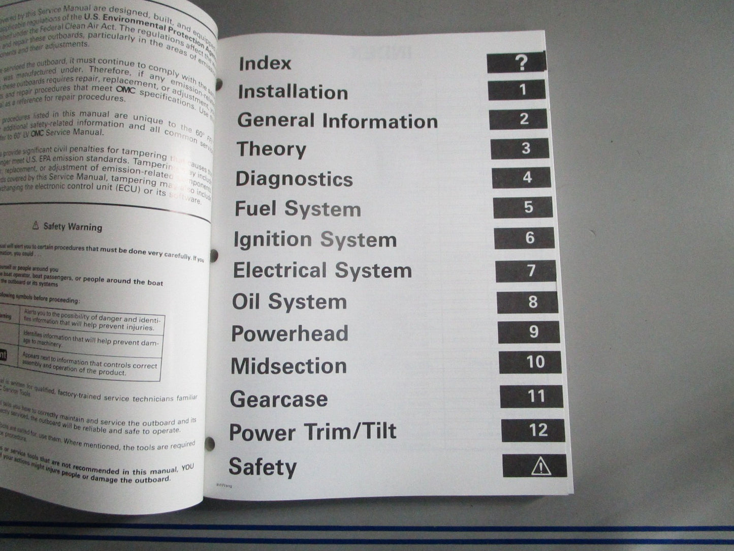 NEW OEM OMC Johnson Evinrude 787025 0787025 1999 90° V6 FFI Service Manual 0820
