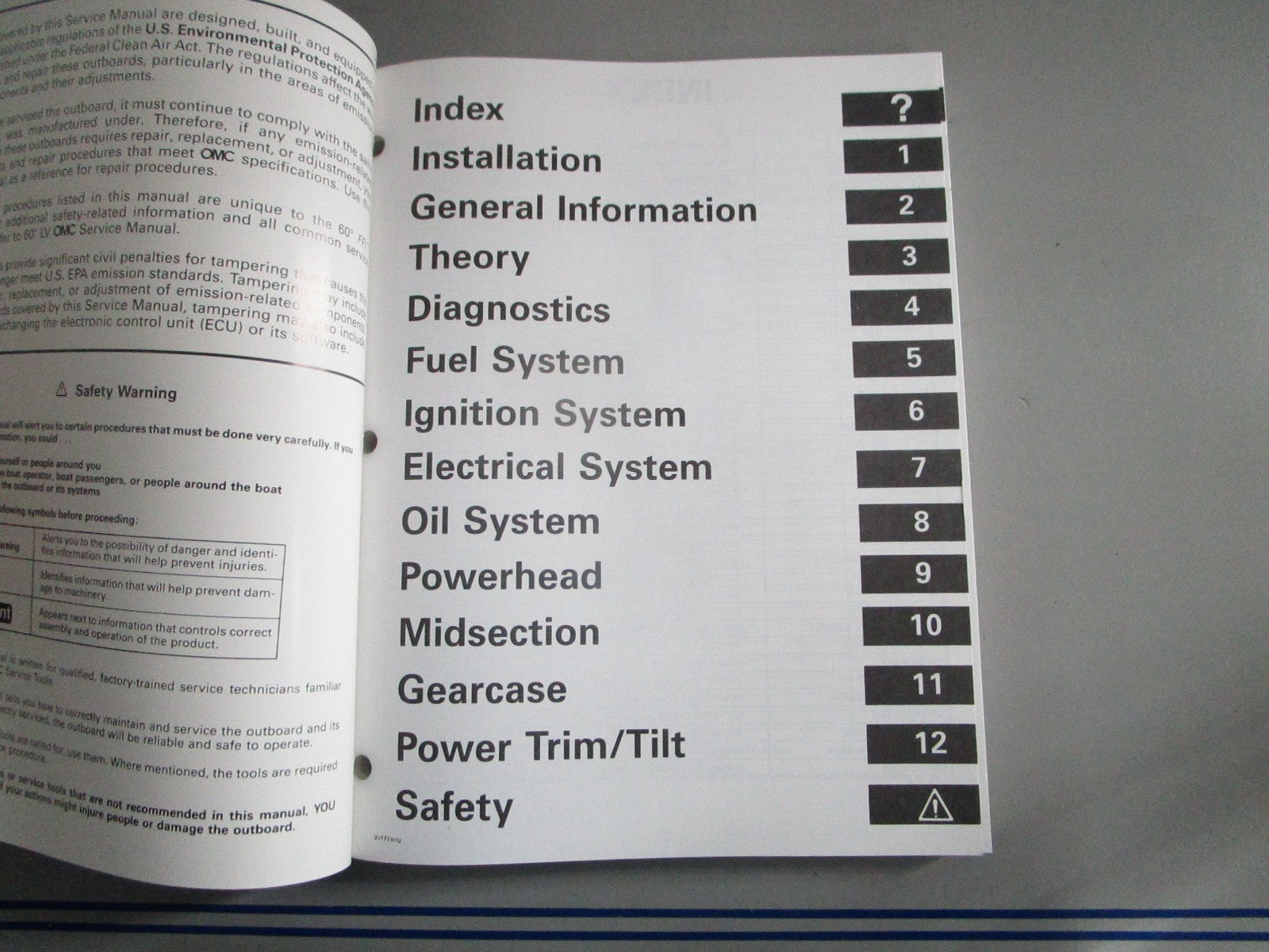 NEW OEM OMC Johnson Evinrude 787025 0787025 1999 90° V6 FFI Service Manual 0820