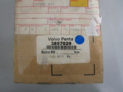 NEW OEM 3857029 Volvo Penta Screw Kit 0820