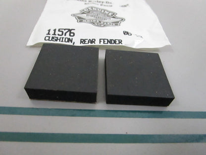 NEW OEM 11576 Harley Davidson 2 Rear Fender Cushion Set 0810