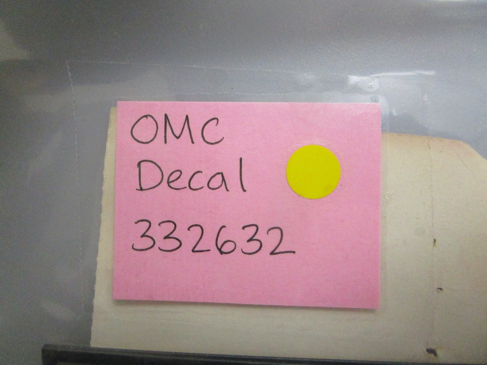 *NEW OEM* 0810 OMC Johnson Evinrude Decal 332632 0332632