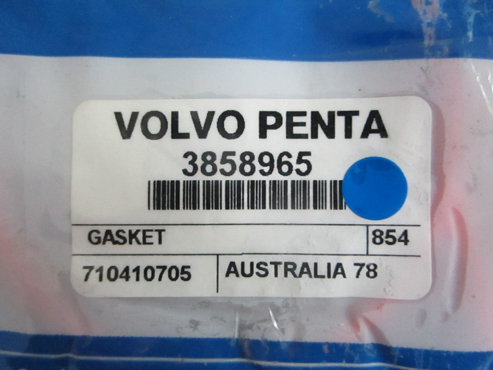 *NEW OEM* 0820 Volvo Penta Gasket 3858965