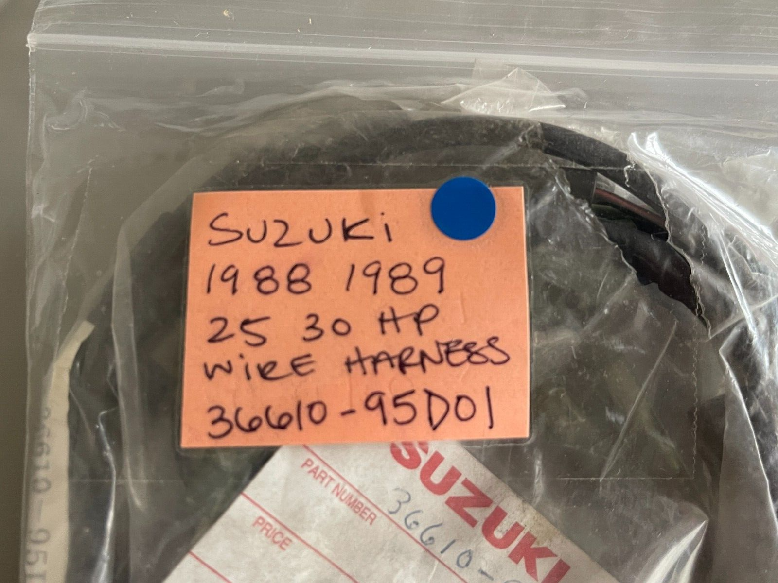 *NEW OEM* 0720 Suzuki 1988 1989 25 hp 30 hp Wire Harness 36610-95D01