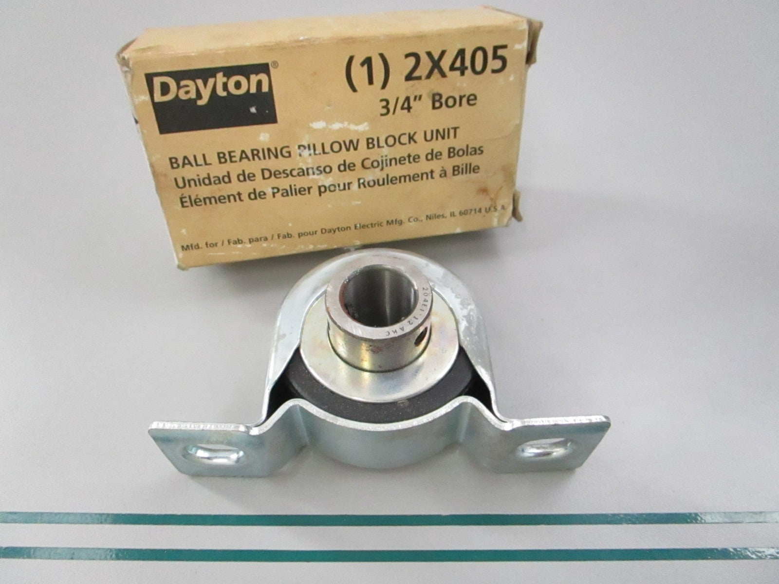 NEW 2X405 Dayton Ball Bearing Pillow Block Unit 0810