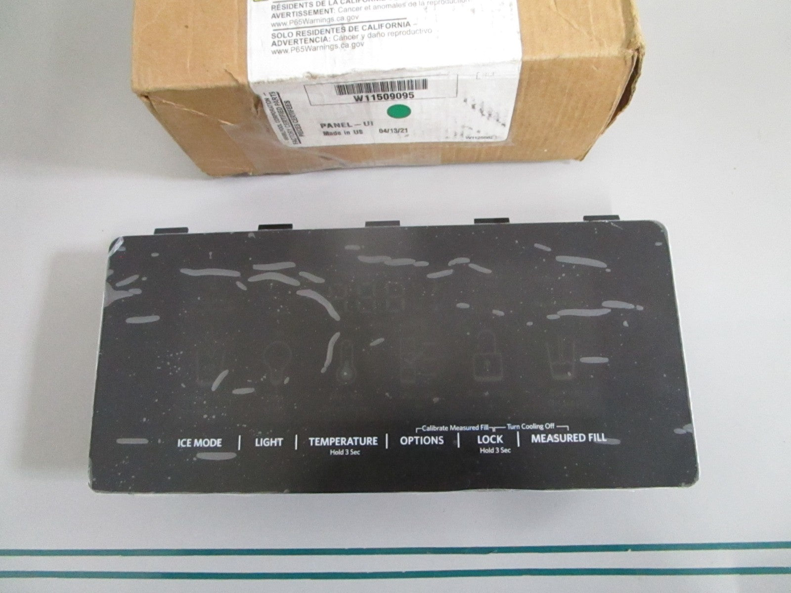 Whirlpool NEW OEM Refrigerator UI Control Panel W11509095 NOS Genuine Part 0820