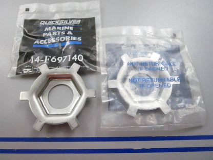 NEW OEM (LOT OF 2) 14-F697140 Mercury Quicksilver Tab Washer 0810