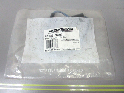 *NEW OEM* 0750 Mercury Quicksilver LOW OIL SWITCH ASSY 87-856156T02
